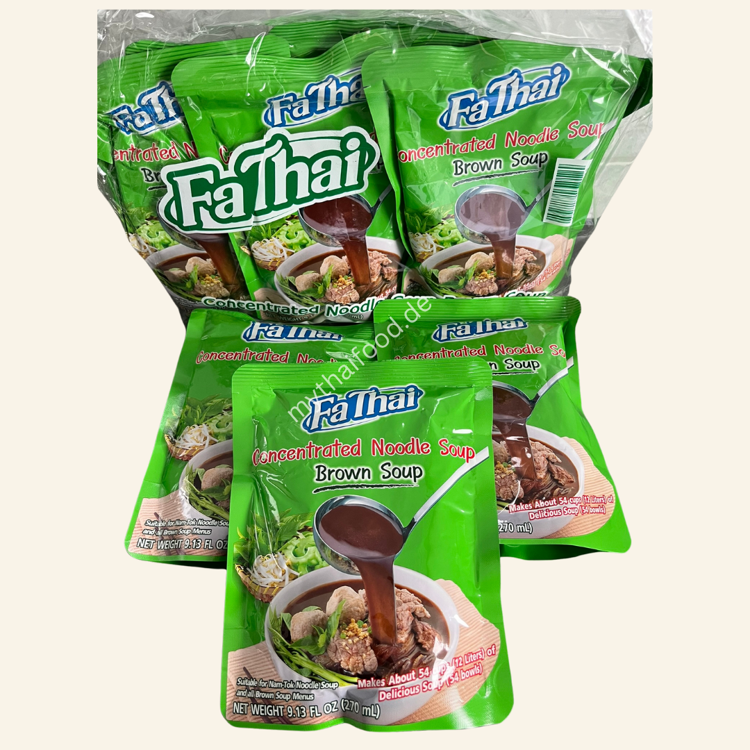 Noodle Soup Concentrate - Brown ( Fah Thai )350g.