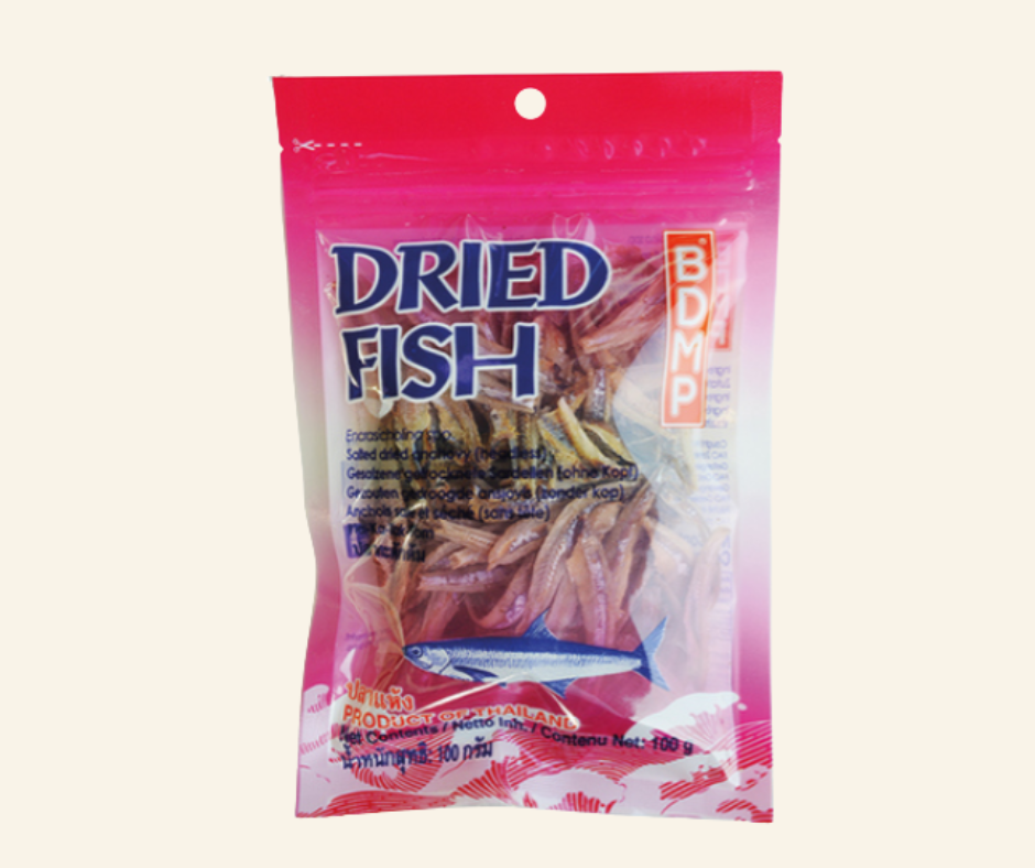 Sardellen ohne Kopf/ปลาฉิ่งฉ่างแห้ง ไร้หัว 100g.