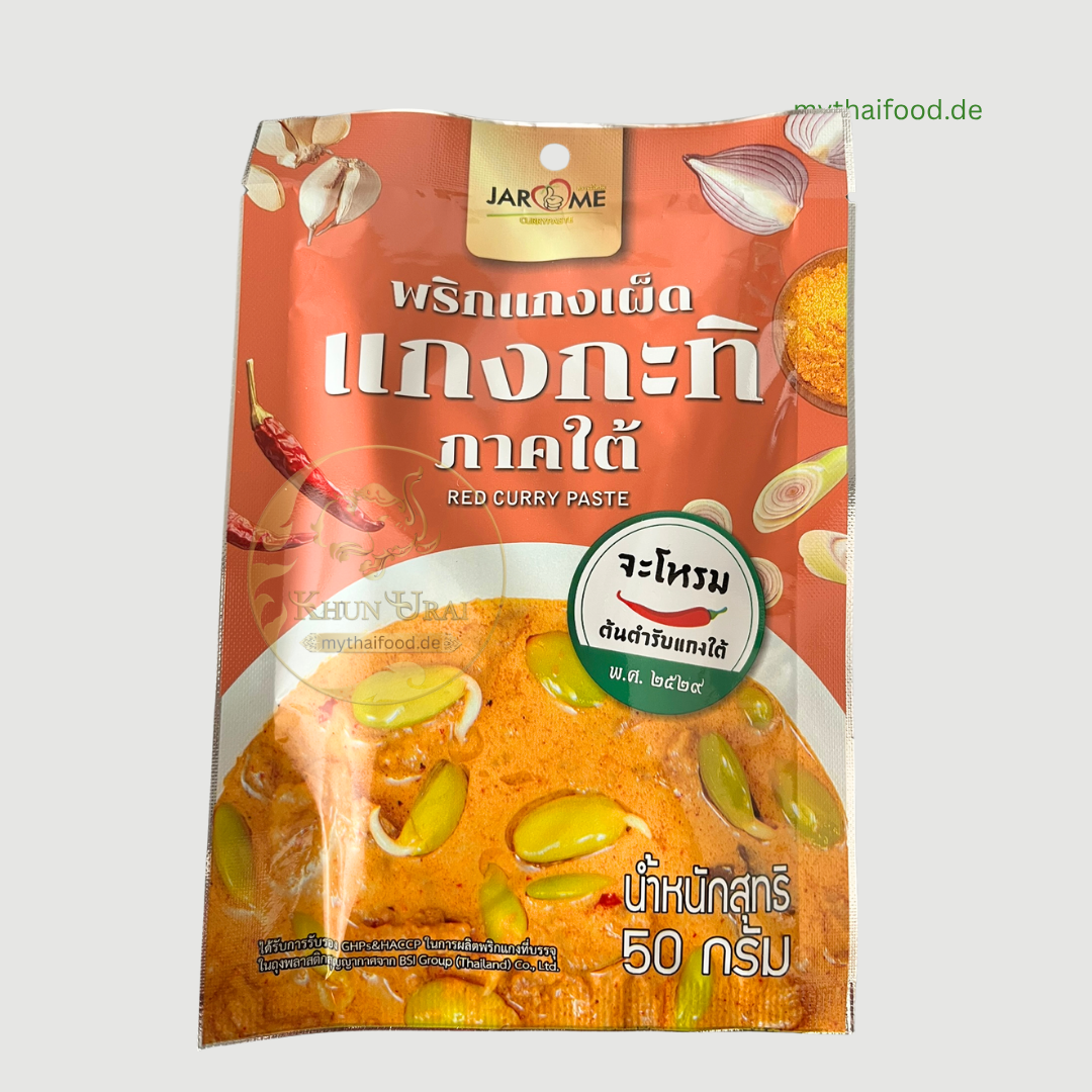 Rote Curry Paste ( Jarome )50g./พริกแกงเผ็ดแกงกะทิ