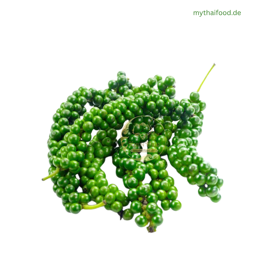 Frische grüner Pfeffer 100g/พริกไทยอ่อน