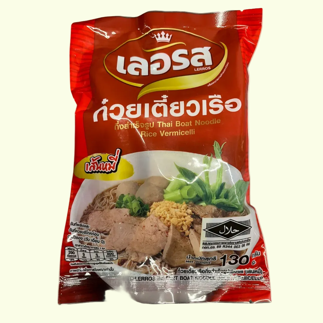 Thai Boat Nuddeln Reis Vermicelli ( Lerros )/ ก๋วยเตี๋ยวเรือ เลอรส เส้นหมี่ 140g