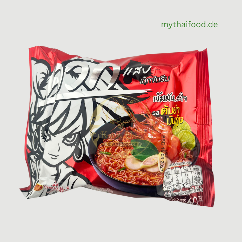 บะหมี่กึ่งสำเร็จรูปต้มยำมันกุ้ง ตราไวไว 60g