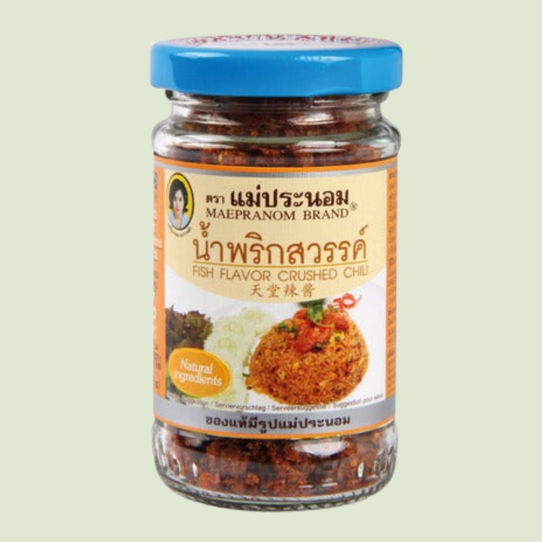 Fisch Flavor Crushed Chili ( Mea Pranom )/น้ำพริกสวรรค์ 67g.