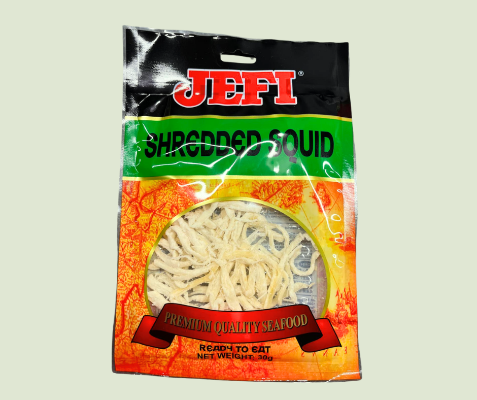 Tintenfisch Streifen/ปลาหมึกหิมะ ตราเจฟี่ 30g.