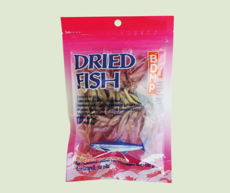 Sardellen ohne Kopf/ปลาฉิ่งฉ่างแห้ง ไร้หัว 100g.