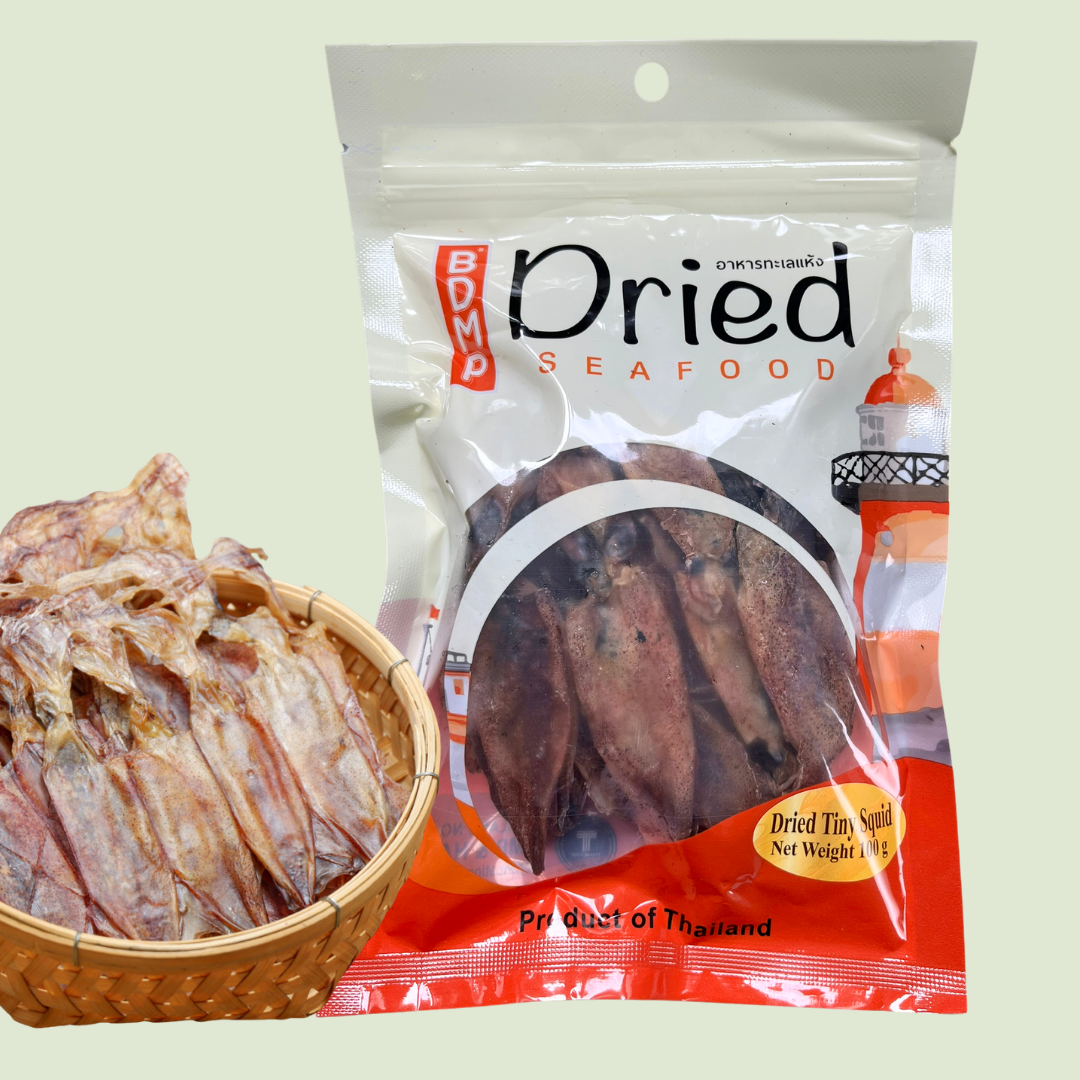 Dried tiny squid/ปลาหมึกแห้ง