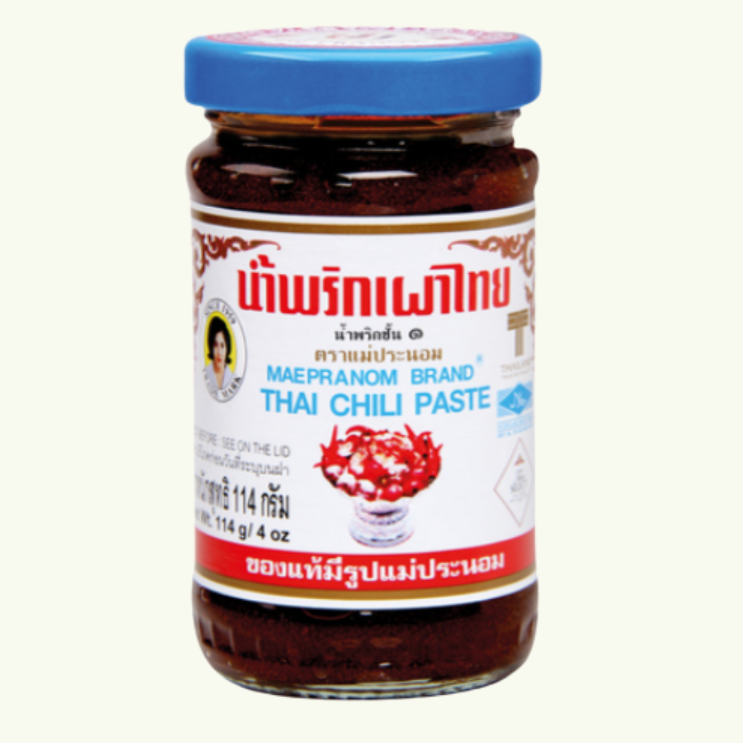 Thai Chili Paste in Öle ( Mea Pranom )/น้ำพริกเผาไทย 114g.