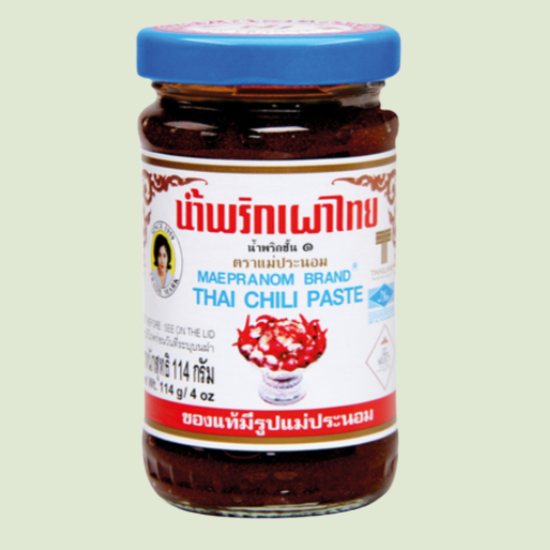 Thai Chili Paste in Öle ( Mea Pranom )/น้ำพริกเผาไทย 114g.