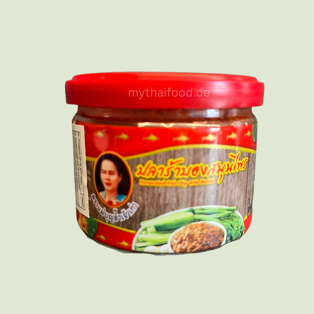 Fermentieter Fischdip mit Kräuter( Mea Boonlum ) / แจ่วบอง 140g.
