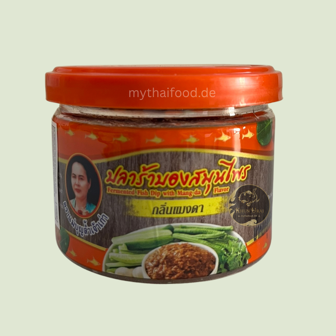 Fermentieter Fischdip mit Kräuter Mang Da ( Mea Boonlum ) / แจ่วบองแมงดา 140g.