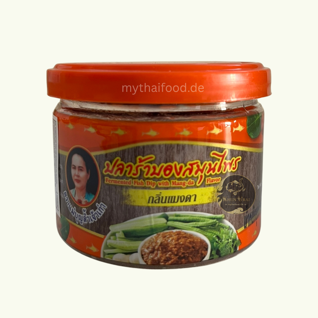 Fermentieter Fischdip mit Kräuter Mang Da ( Mea Boonlum ) / แจ่วบองแมงดา 140g.