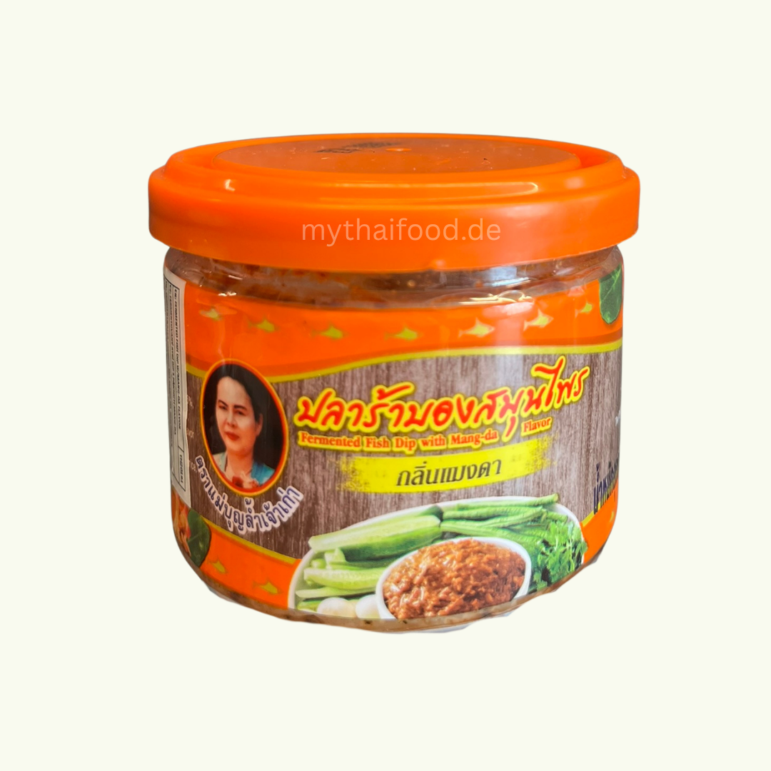 Fermentieter Fischdip mit Kräuter Mang Da ( Mea Boonlum ) / แจ่วบองแมงดา 140g.