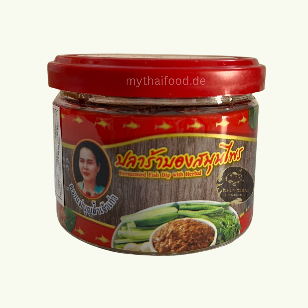 Fermentieter Fischdip mit Kräuter( Mea Boonlum ) / แจ่วบอง 140g.