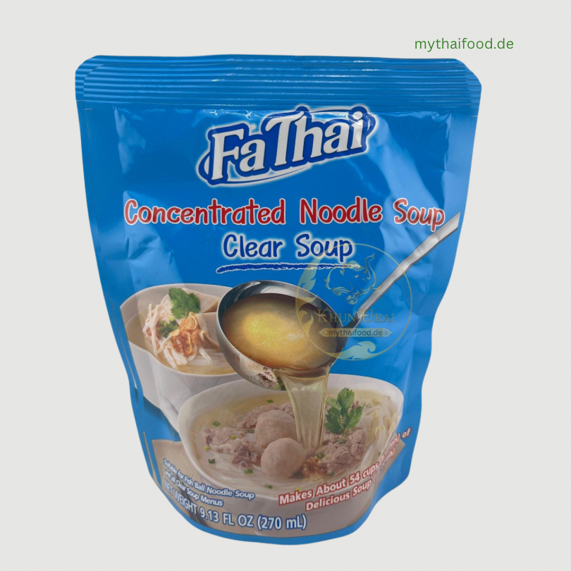 น้ำซุปก๋วยเตี๋ยวน้ำใสเข้มข้น ตราฟ้าไทย 270ml