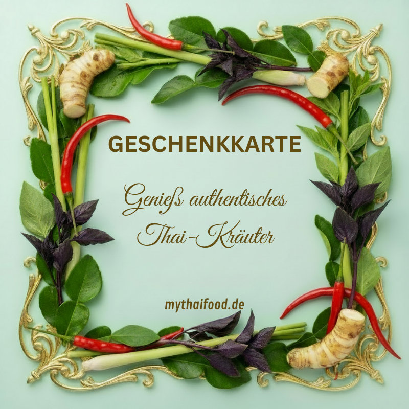 Geschenkkarte – Thai Kräuter Design