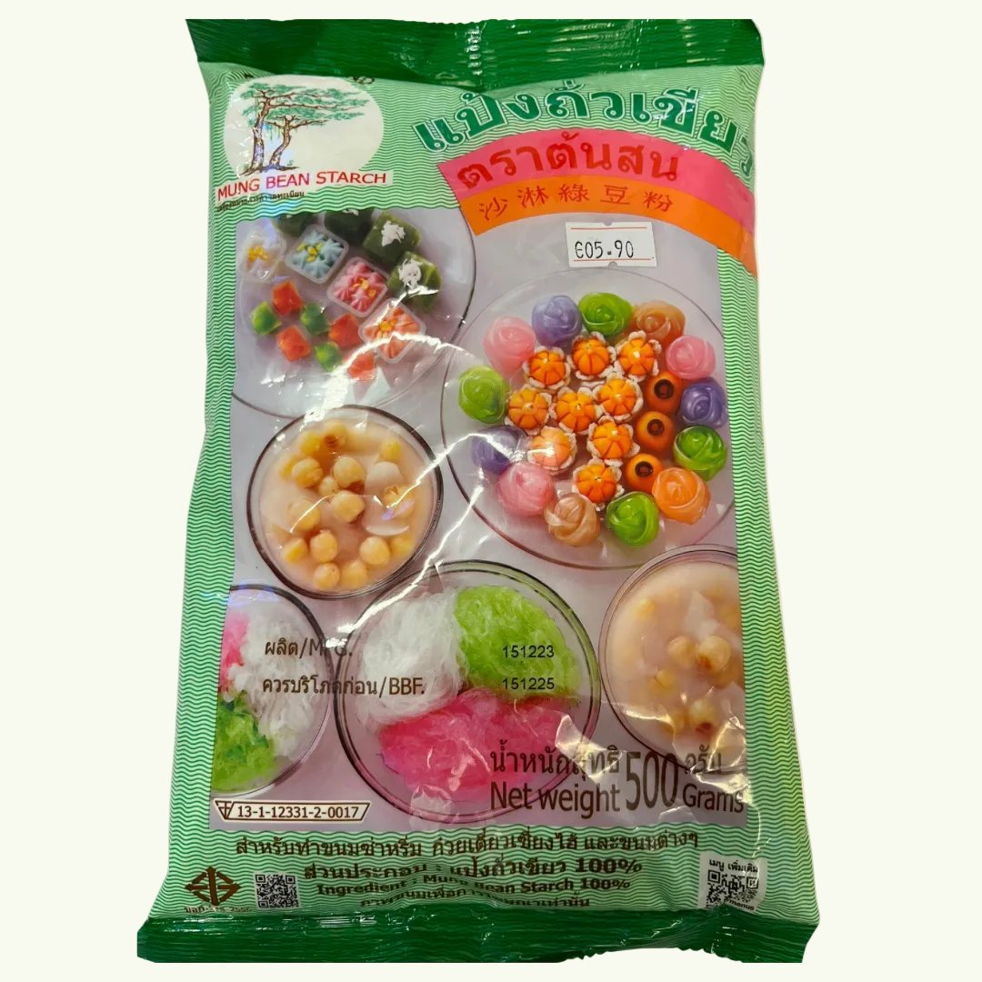 Mungbohnen Mehl 500g/แป้งถั่วเขียวตราต้นสน