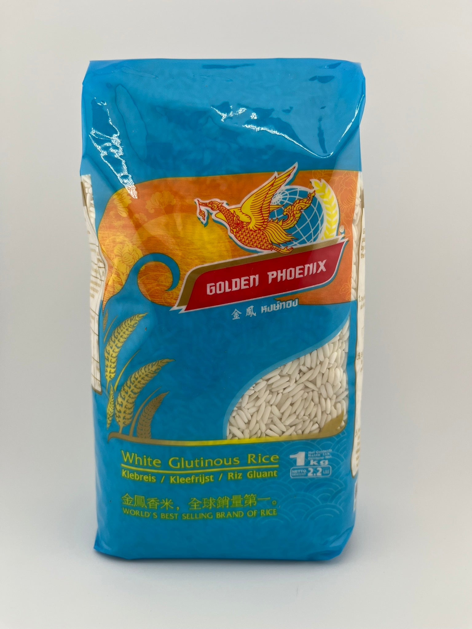 Klebreis (Golden Phoenix)1Kg/ข้าวเหนียวตราหงส์ทอง