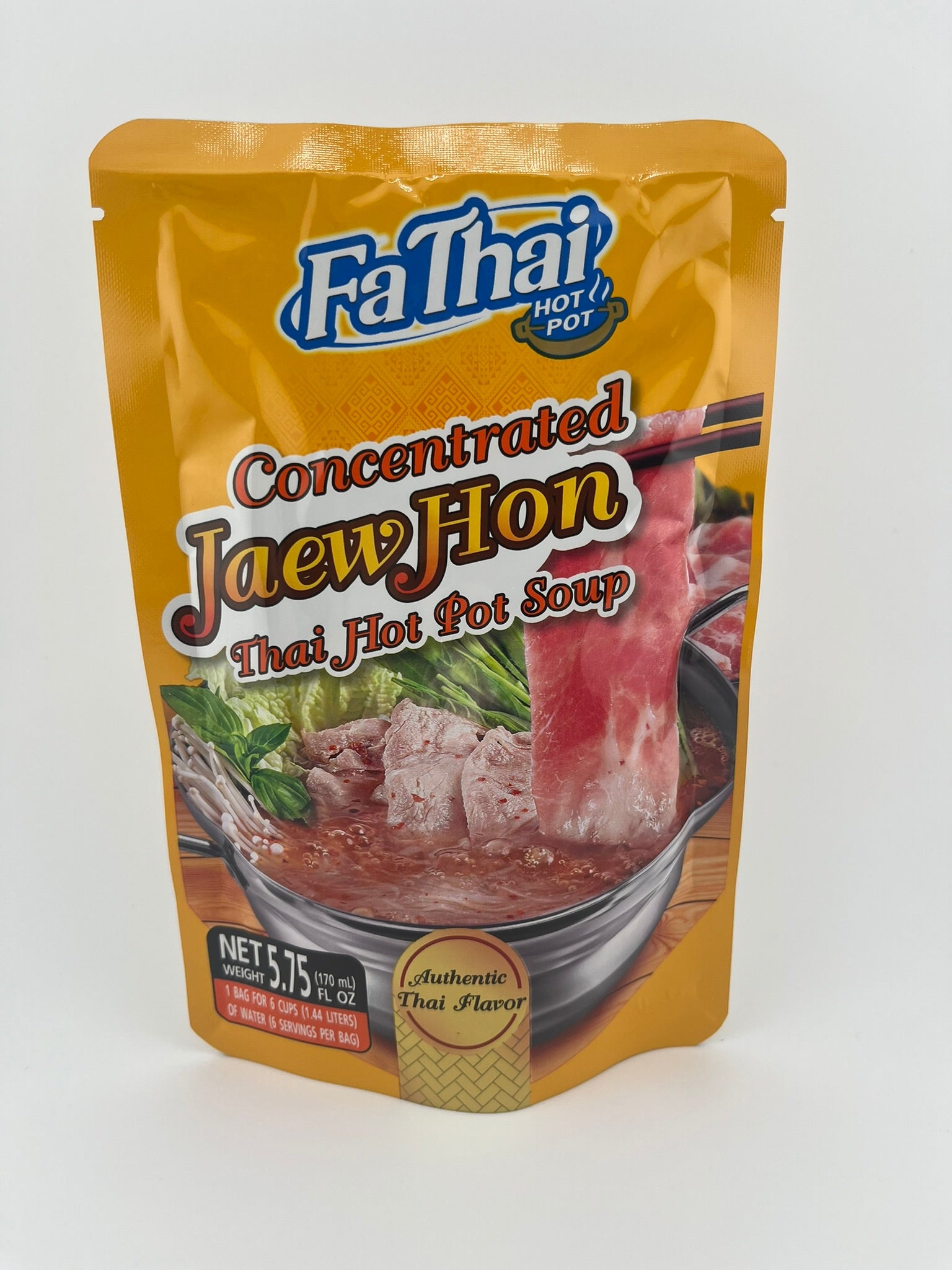 Konzentrat Jaew Hon Suppe Hotpot ( Fah Thai )170ml/น้ำซุปแจ่วฮ้อนเข้มข้นตราฟ้าไทย