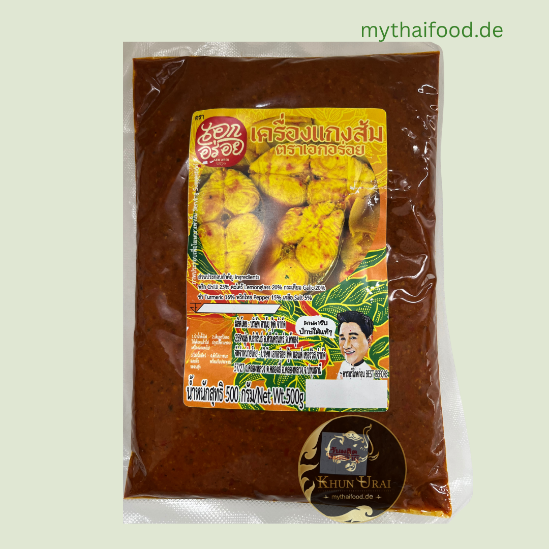 Sauer Curry Paste (Aek Aroi)/ พริกแกงส้ม เอกอร่อย 500g